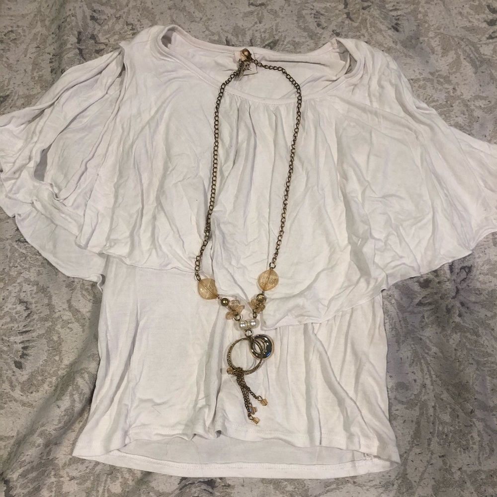 Pop Up White Blouse